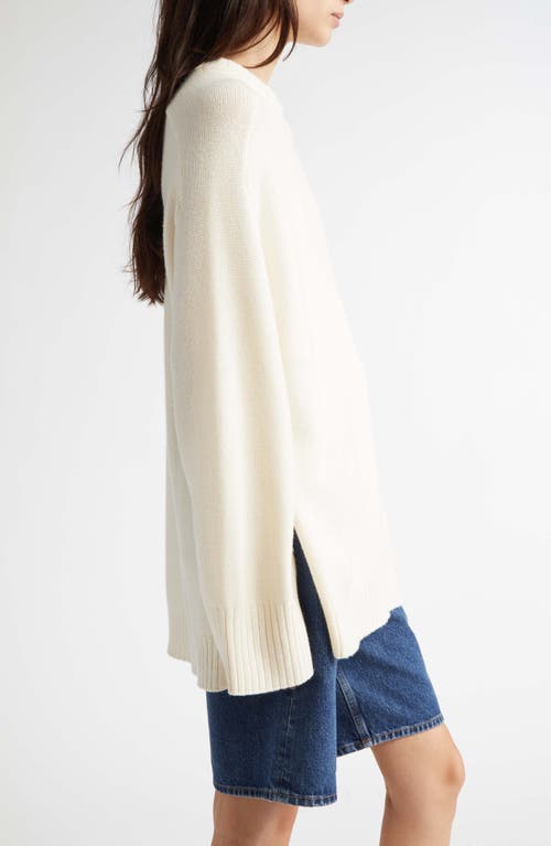 LOULOU STUDIO LOULOU DE SAISON SAFI STEP HEM WOOL & CASHMERE SWEATER