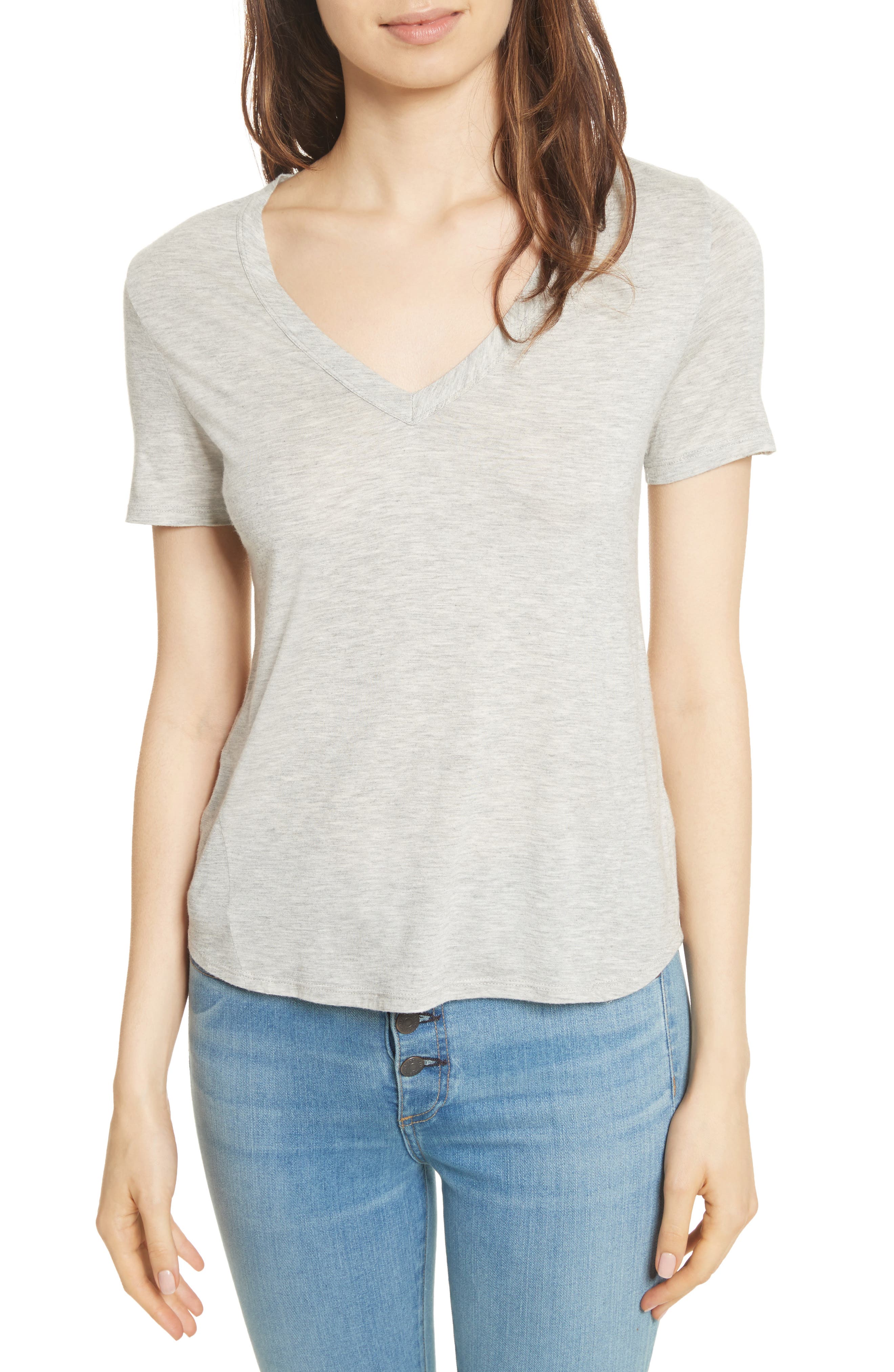 Veronica Beard Cindy V-Neck T-Shirt
