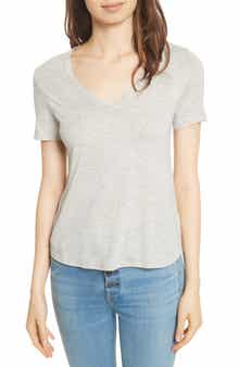Veronica Beard Cindy V-Neck T-Shirt