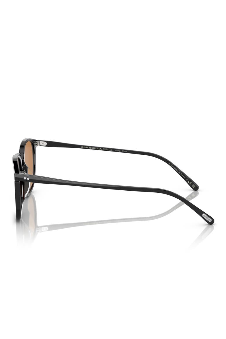 50mm Finley 1993 Sun Phantos Sunglasses, Alternate, color, BLACK / COGNAC