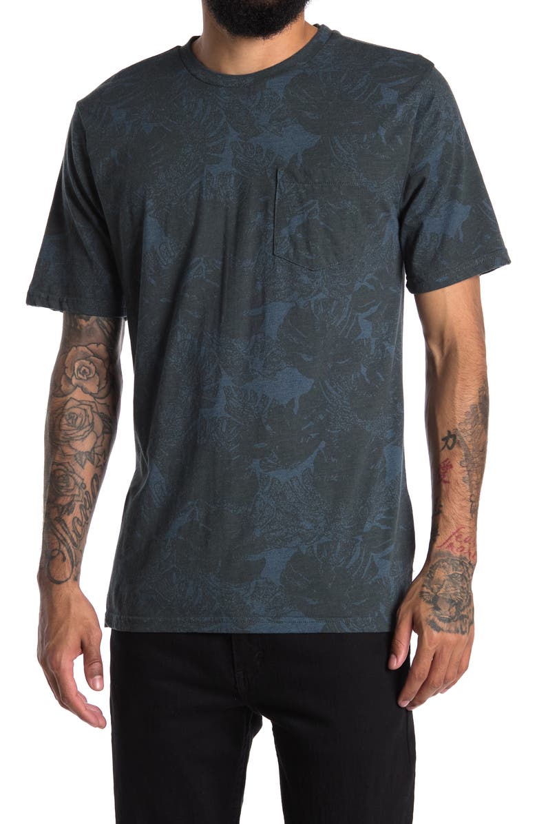 Threads 4 Thought Carbon Palm Print T-Shirt, Main, color, 