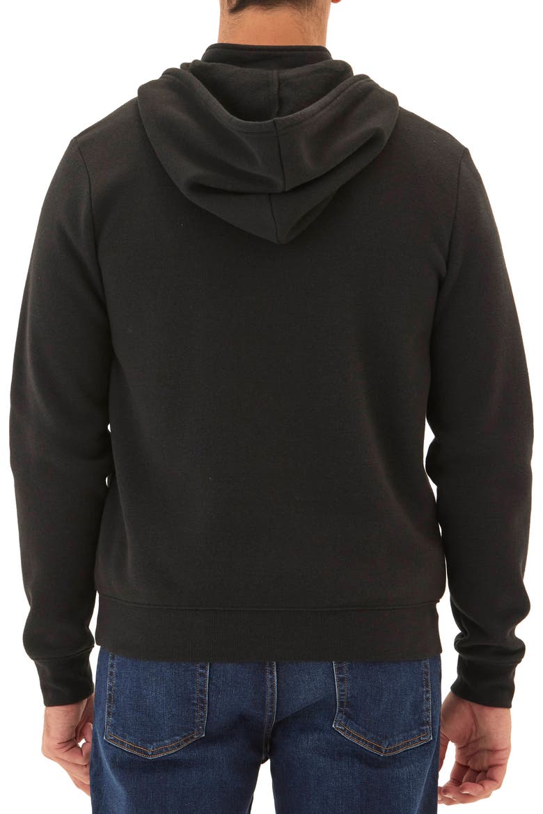 Dante Triblend Fleece Zip Hoodie, Alternate, color, BLACK