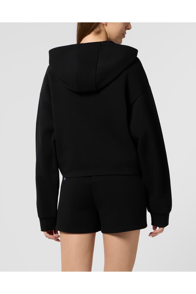 Hoodie Sweatjacket Scratch Women, Alternate, color, black