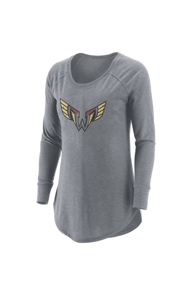 ADPRO Sports Women's Gray Philadelphia Wings Primary Logo Tri-Blend Long Sleeve T-Shirt, Alternate, color, Gray
