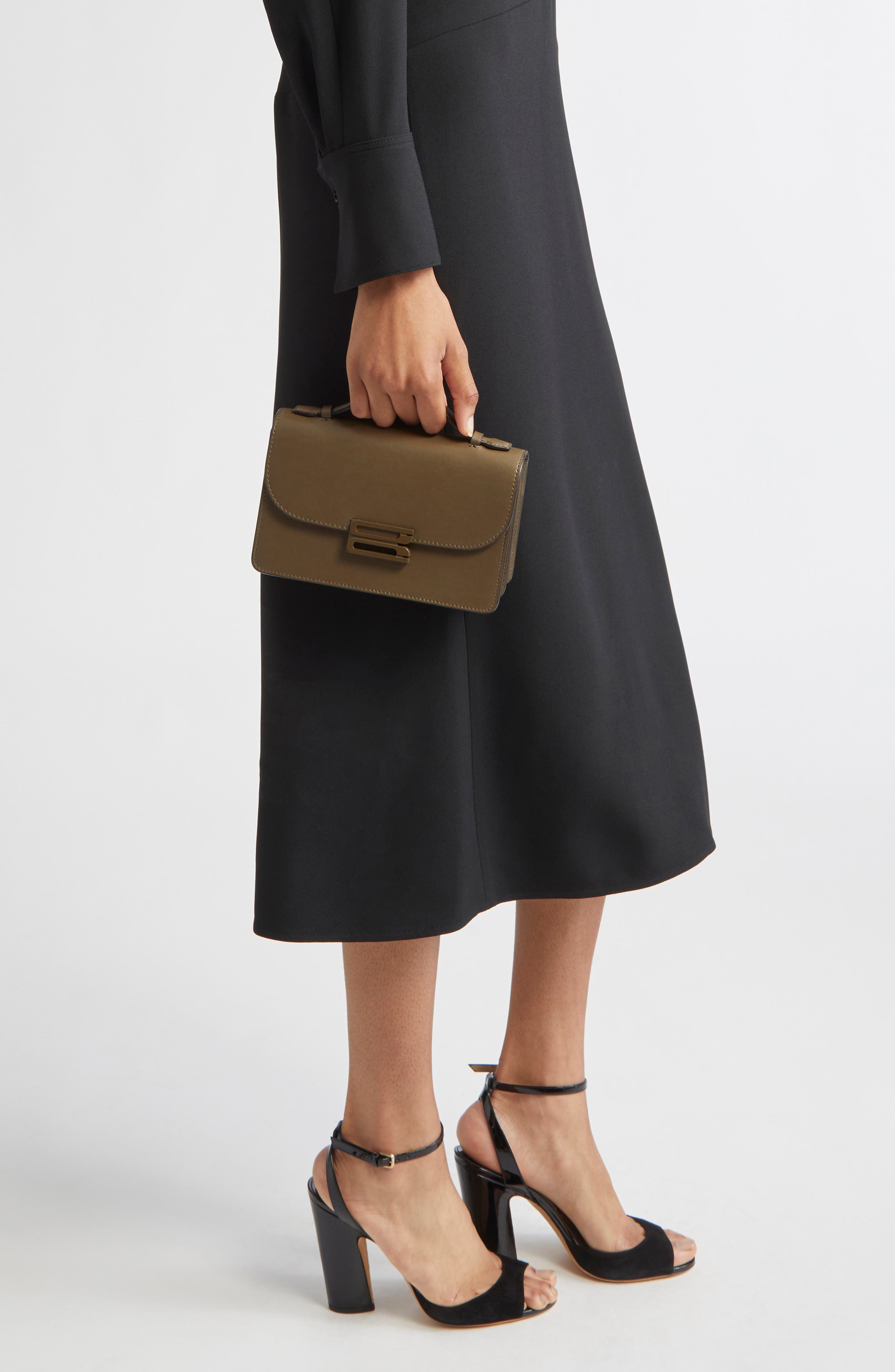 Victoria Beckham The Mini Dorian Leather Shoulder Bag, Alternate, color, 