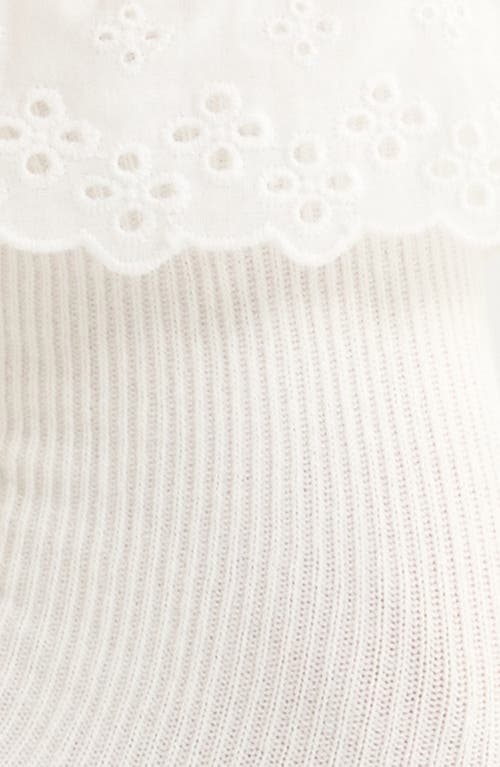 Casa Clara Tabitha Ruffle Ankle Socks In White