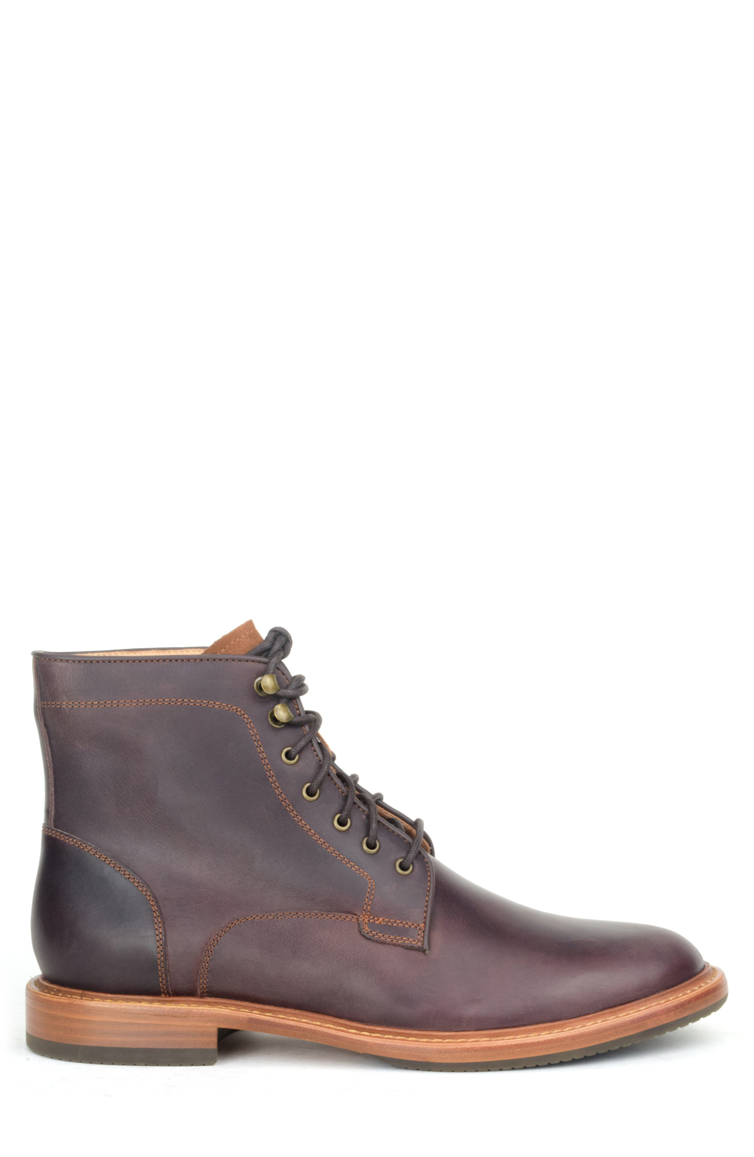 Ruckson Lace-Up Boot, Alternate, color, DK BROWN