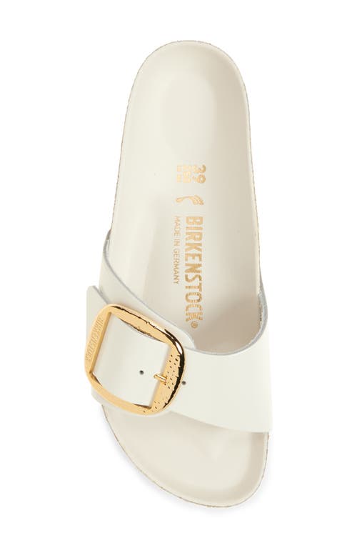 BIRKENSTOCK BIRKENSTOCK MADRID HAMMERED BIG BUCKLE SLIDE SANDAL
