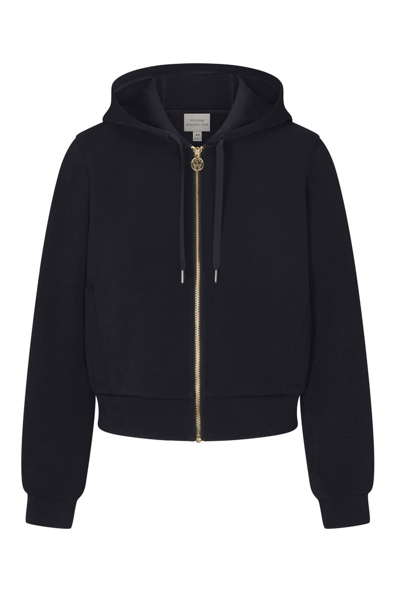 Molly Lightweight Performance Full Zip Hoodie, Alternate, color, BLACK