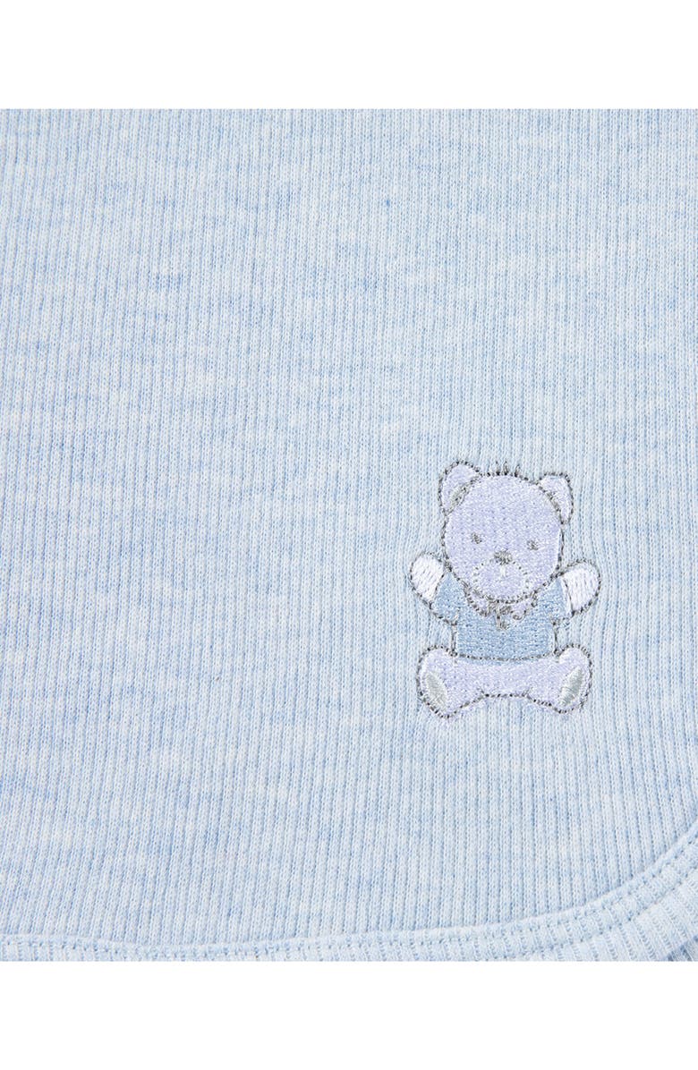Little Me Blue Bear Embroidered Baby Blanket, Alternate, color, Blue