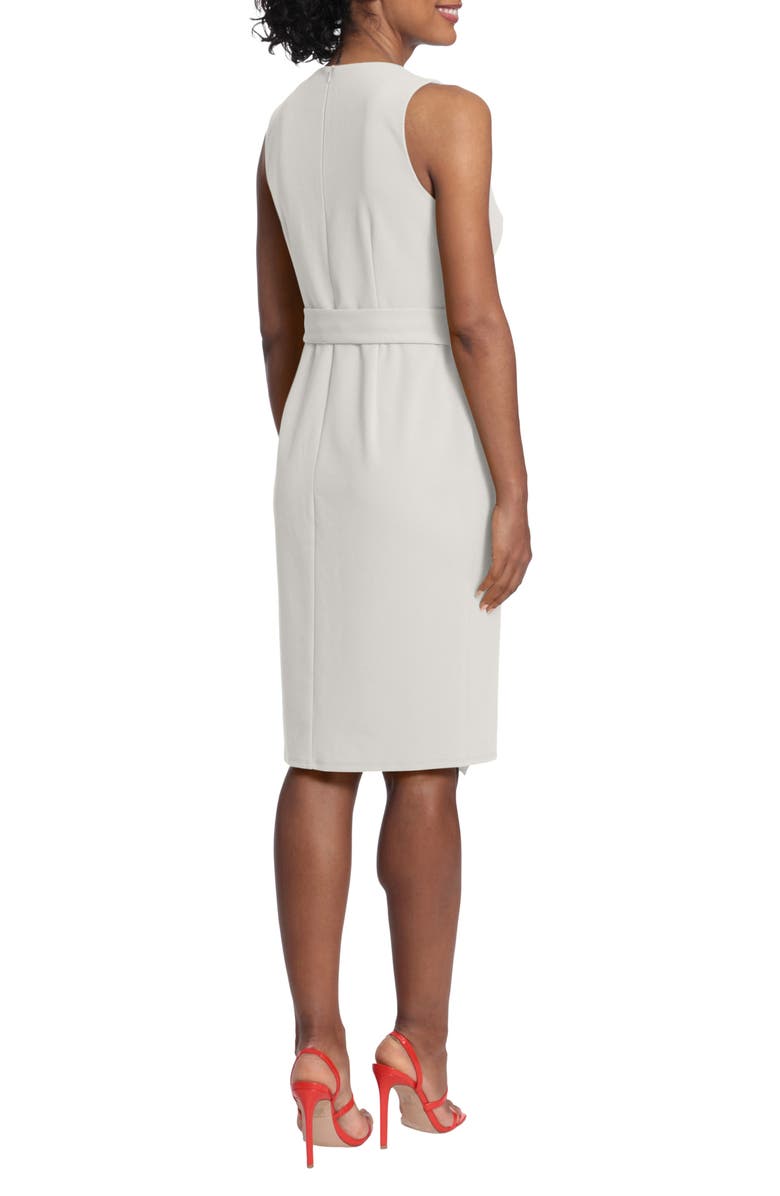 Donna Morgan Tie Waist Midi Dress, Alternate, color, 
