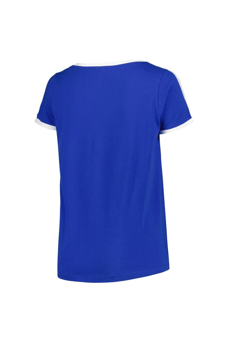 Women's Soft as a Grape Royal Los Angeles Dodgers Plus Size V-Neck T-Shirt, Alternate, color, Royal
