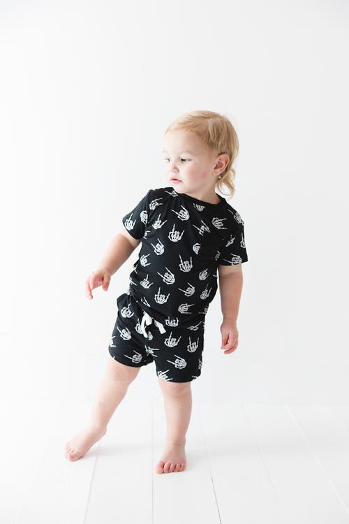 Charlie Lou Baby ® Toddler Boy's Rock N' Skull T-shirt & Shorts Set In Black