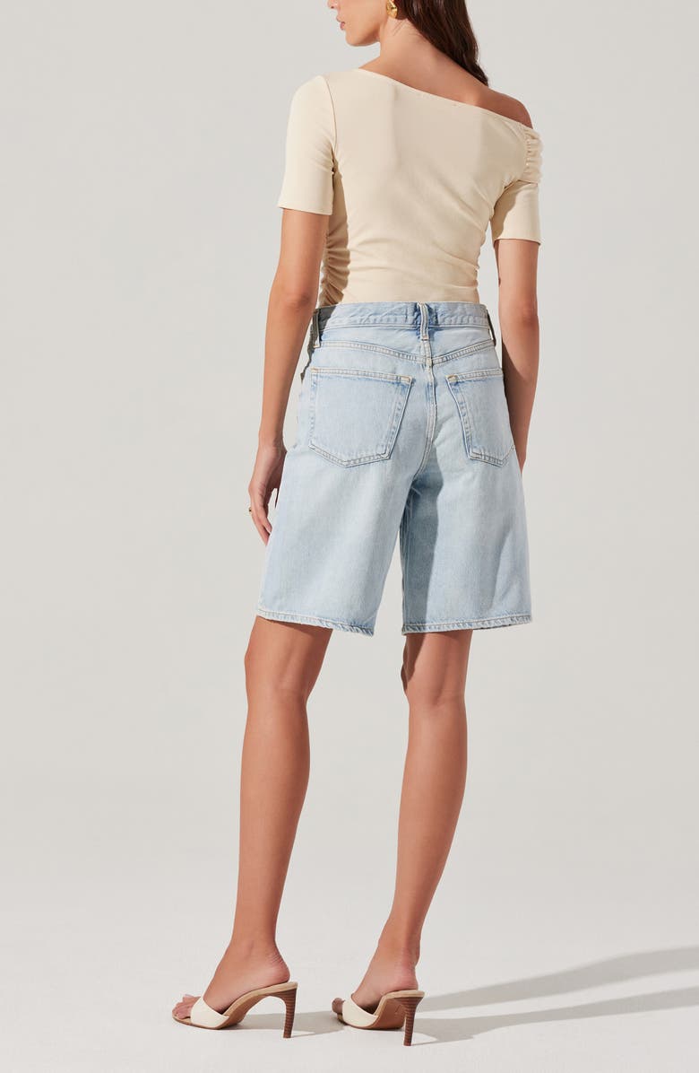 ASTR the Label Saylah One-Shoulder Stretch Cotton Top, Alternate, color,