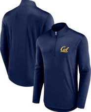 FANATICS Men's Fanatics Branded Navy Cal Bears Quarterback Mock Neck Quarter-Zip Top