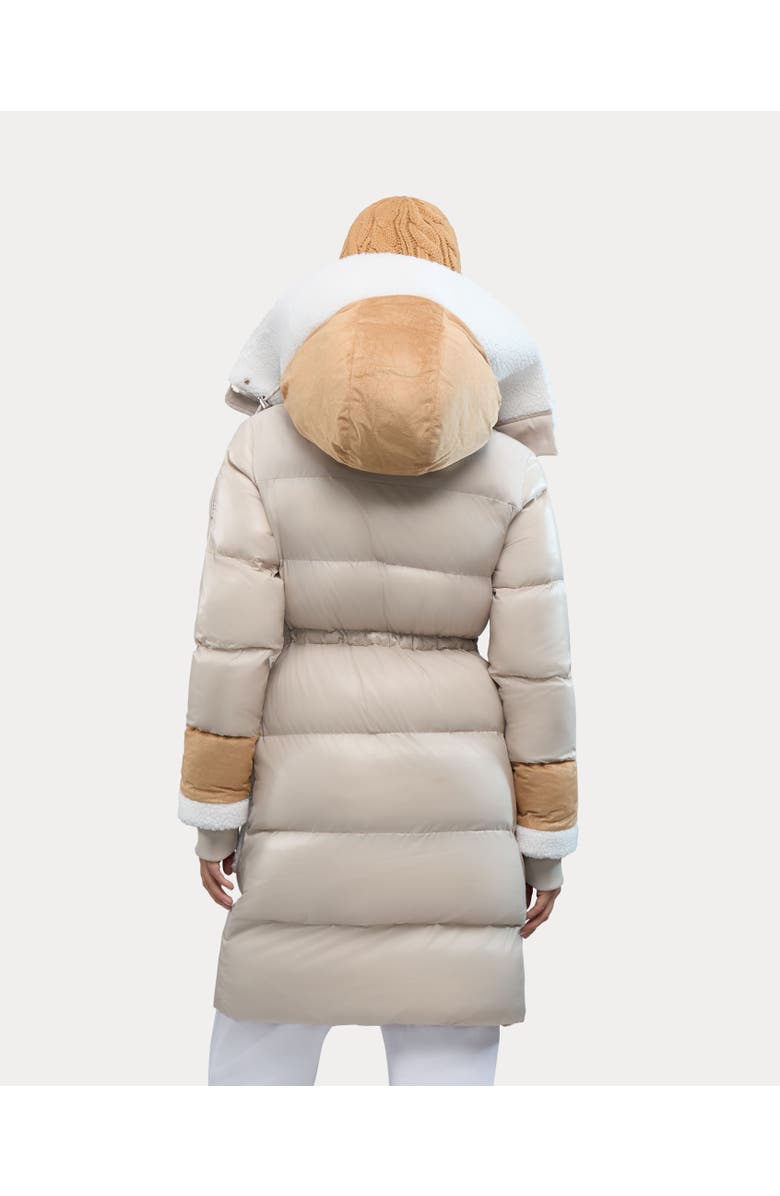 Alpenhaus Malet Puffer Parka with Mixed Media Detailing, Alternate, color, Stone