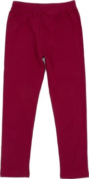 Leveret Girls Cotton Leggings, Solid Colors