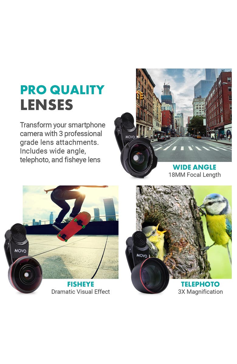 MOVO iVlog5 Director's Vlogging Kit with Various Microphones, Lights, and Accessories, Alternate, color, Black