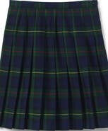Lands' End School Uniform Girls Plaid Pleated Skirt Below the Knee