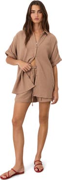 Pact Organic Cotton Coastal Double Gauze Shorts