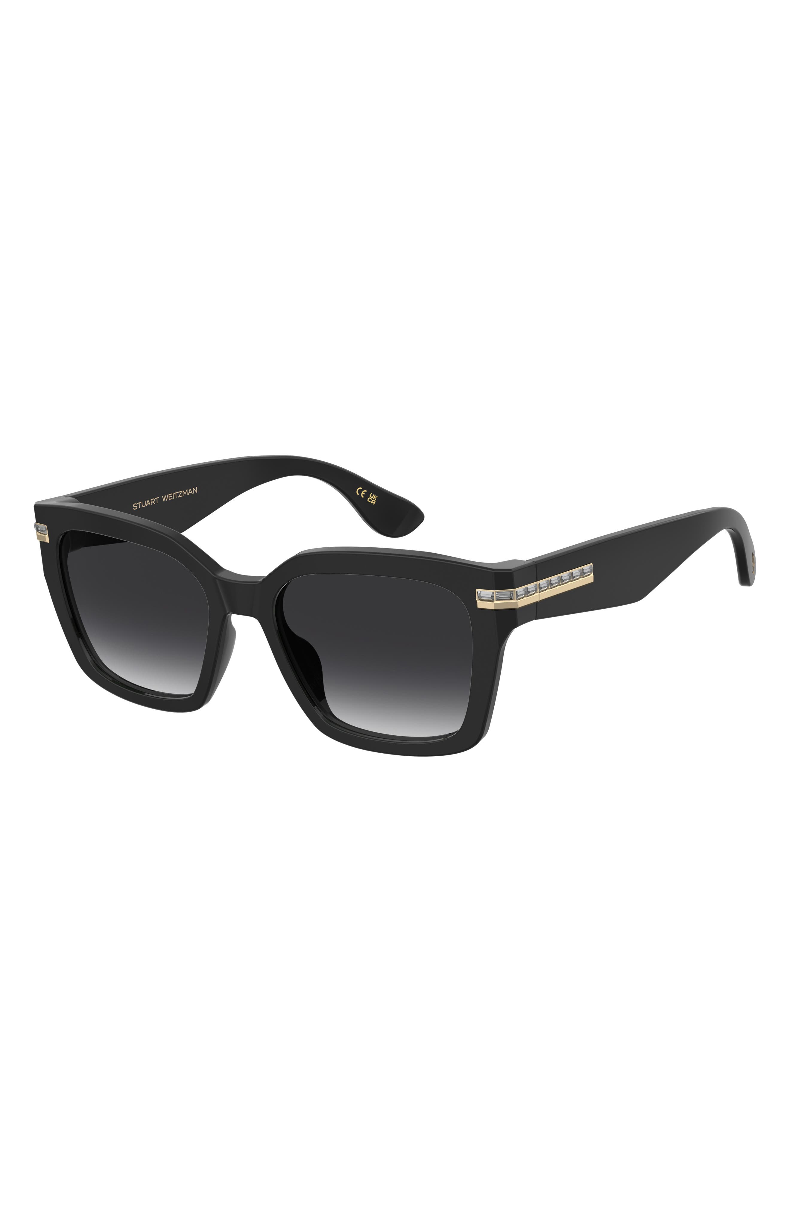 Stuart Weitzman 54mm Gradient Polarized Square Sunglasses (Women ...