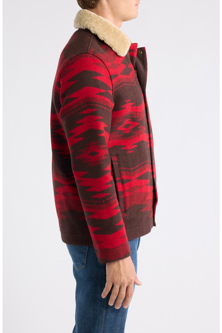 Silverton Wool Blend Coat, Alternate, color, CROWN POINT RED