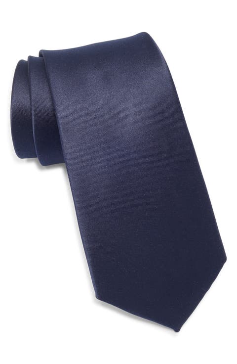 Solid Satin Tie