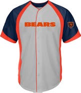 FANATICS Men's Fanatics Gray Chicago Bears Big & Tall Button-Up Raglan Fashion Top