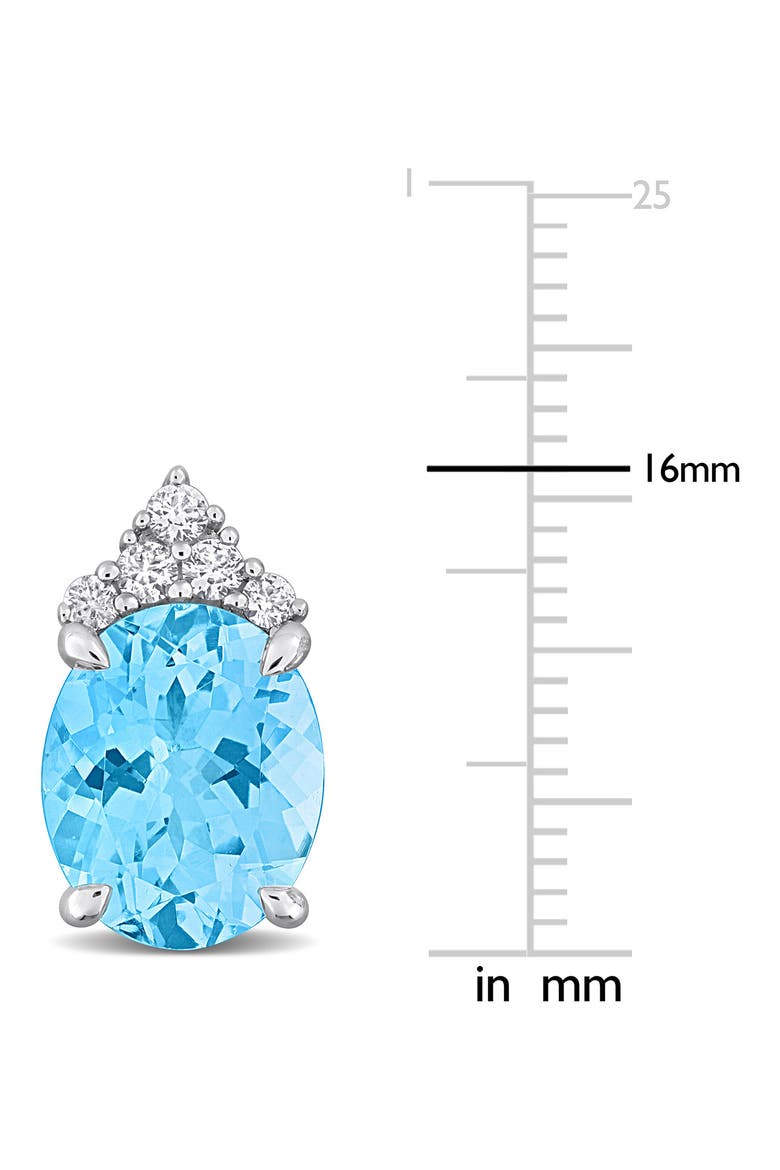 Sky Blue Topaz Stud Earrings, Alternate, color, BLUE