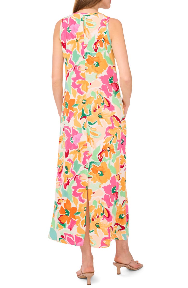 Vince Camuto Floral Sleeveless Maxi Dress, Alternate, color, 