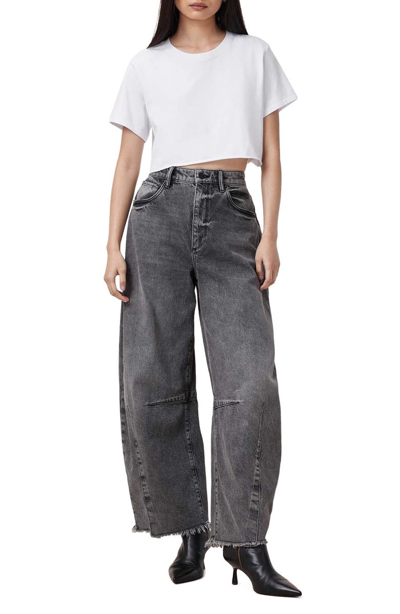 AllSaints Soph Crop Cotton T-Shirt, Alternate, color,