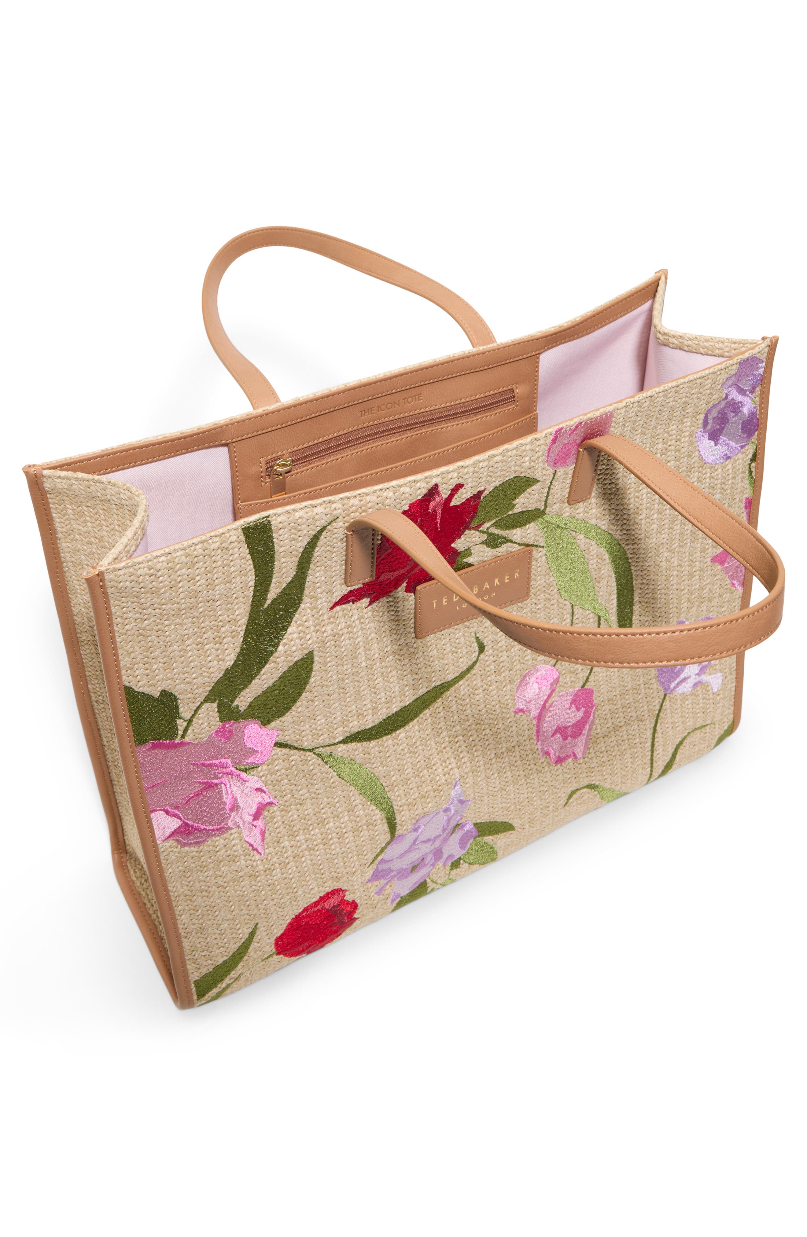 Ted Baker Palmer Tote, Alternate, color, Red Multi