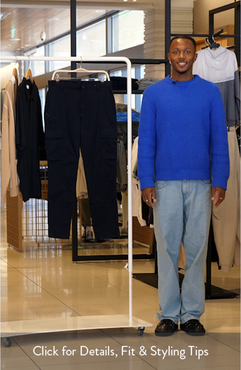 Regular Fit Flat Front Twill Cargo Pants, sales video thumbnail