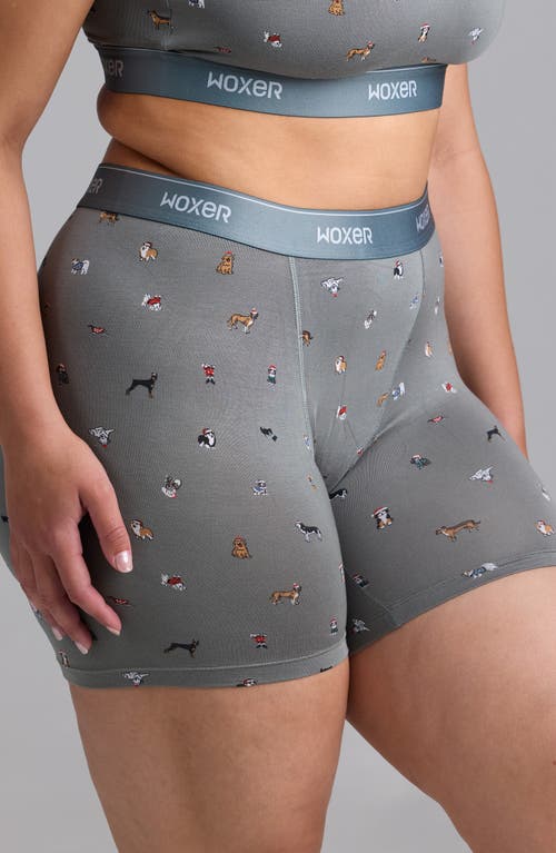 Woxer Baller High Rise Ultrasoft Boxer Briefs In Gray