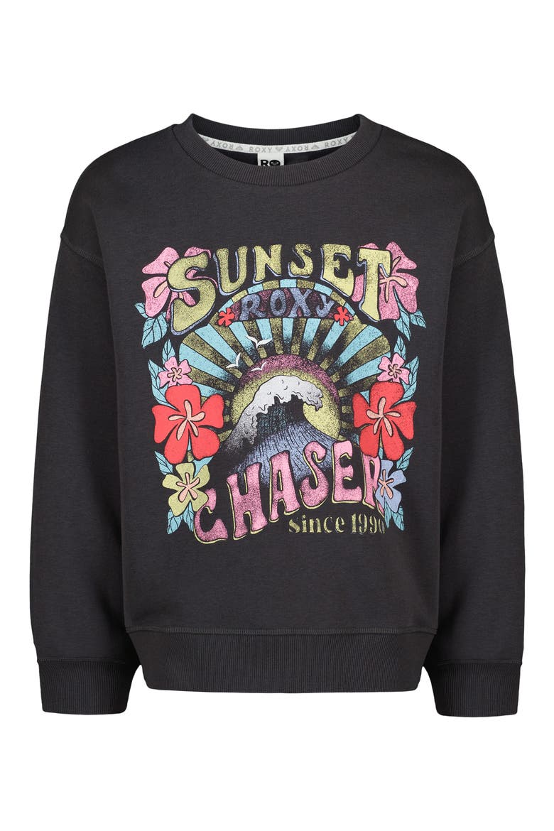 Kids' Sunny Crew Graphic Sweatshirt, Main, color, PHANTOM