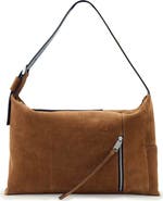 AllSaints Medium Alba Suede Shoulder Bag