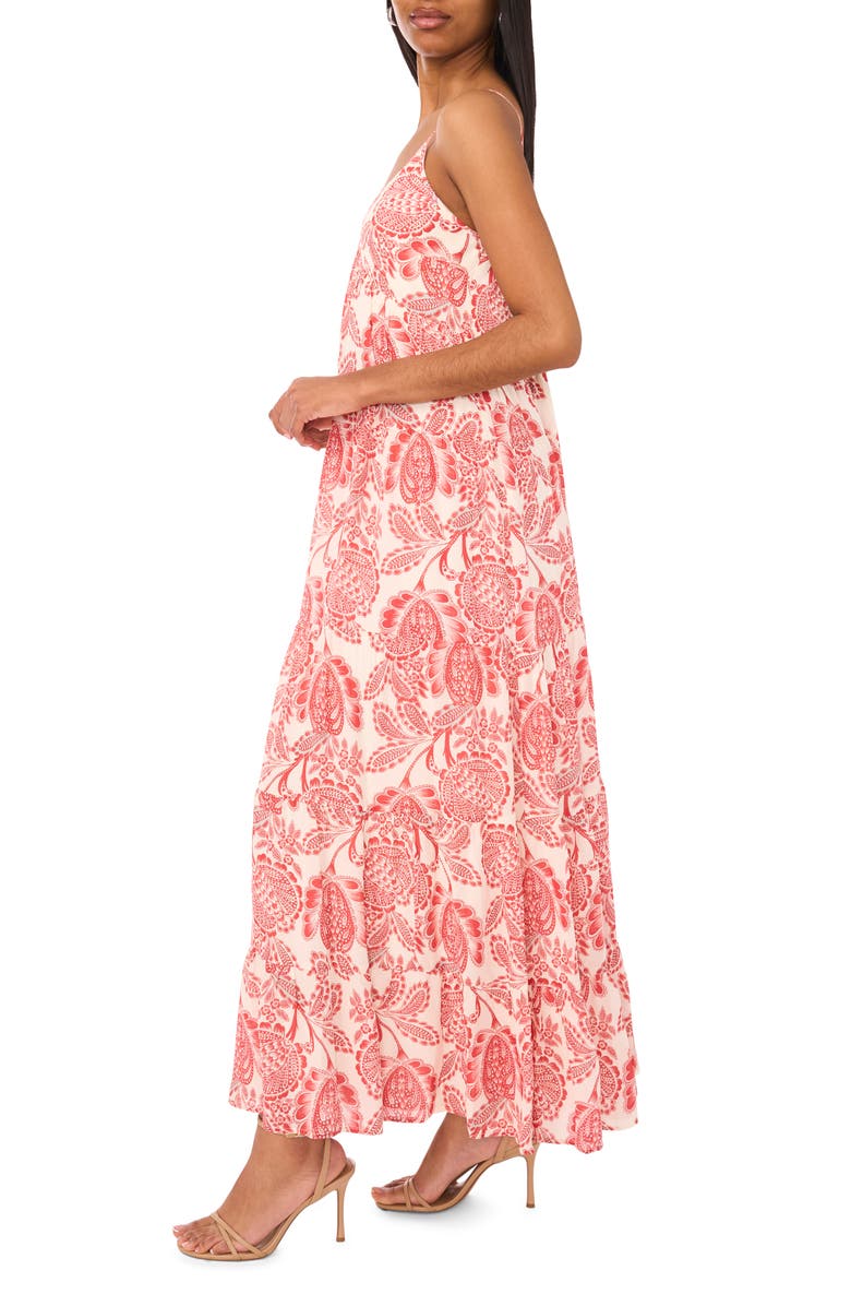 Parker Adia Tiered Maxi Sundress, Alternate, color, Baked Apple