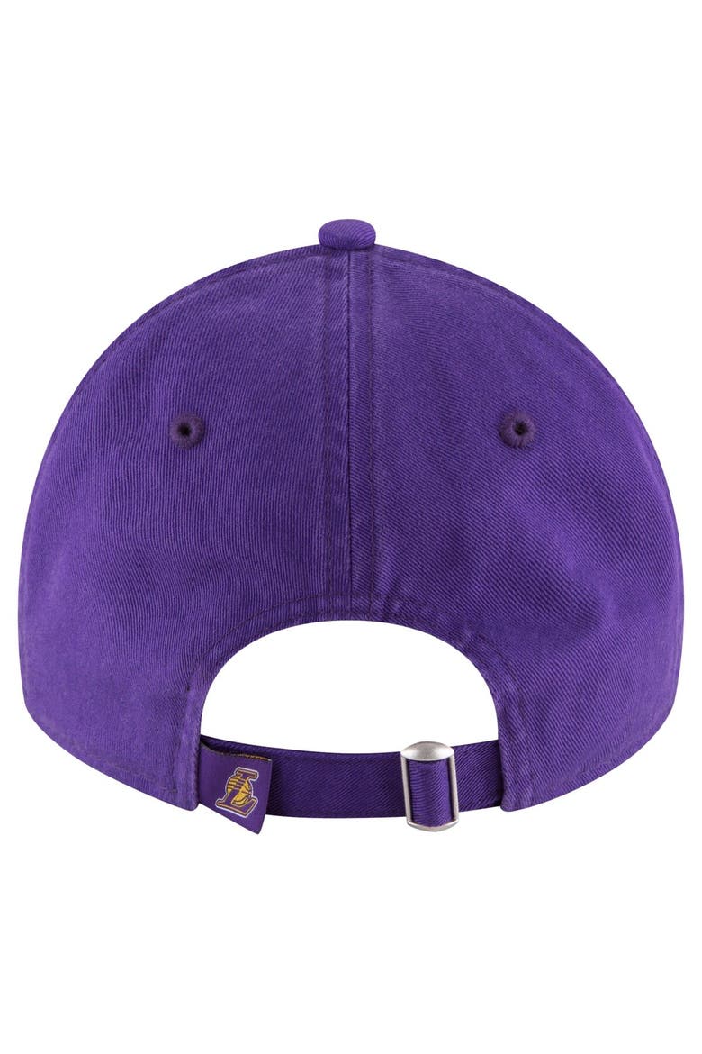 Men's New Era Purple Los Angeles Lakers Team 2.0 9TWENTY Adjustable Hat, Alternate, color, Purple