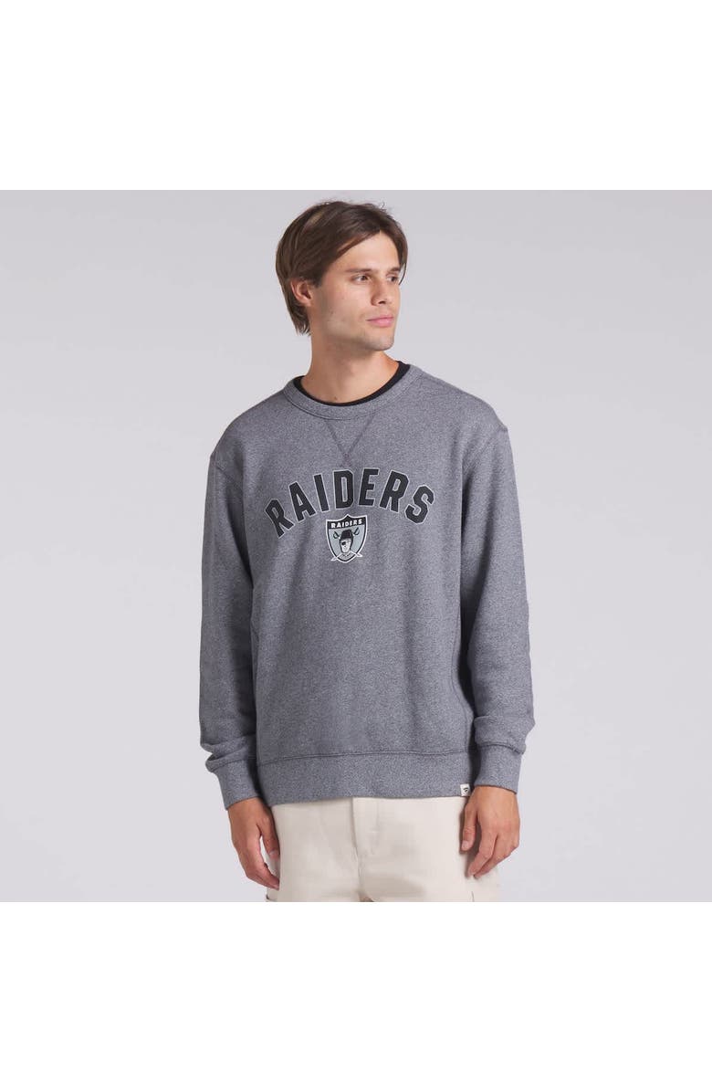 FANATICS Men's Fanatics Heather Gray Las Vegas Raiders Loop Terry Pullover Sweatshirt, Alternate, color, Heather Gray