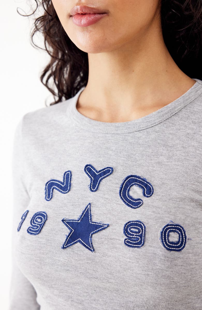 BDG Urban Outfitters NYC 1990 Appliqué Cotton Graphic T-Shirt, Alternate, color, 