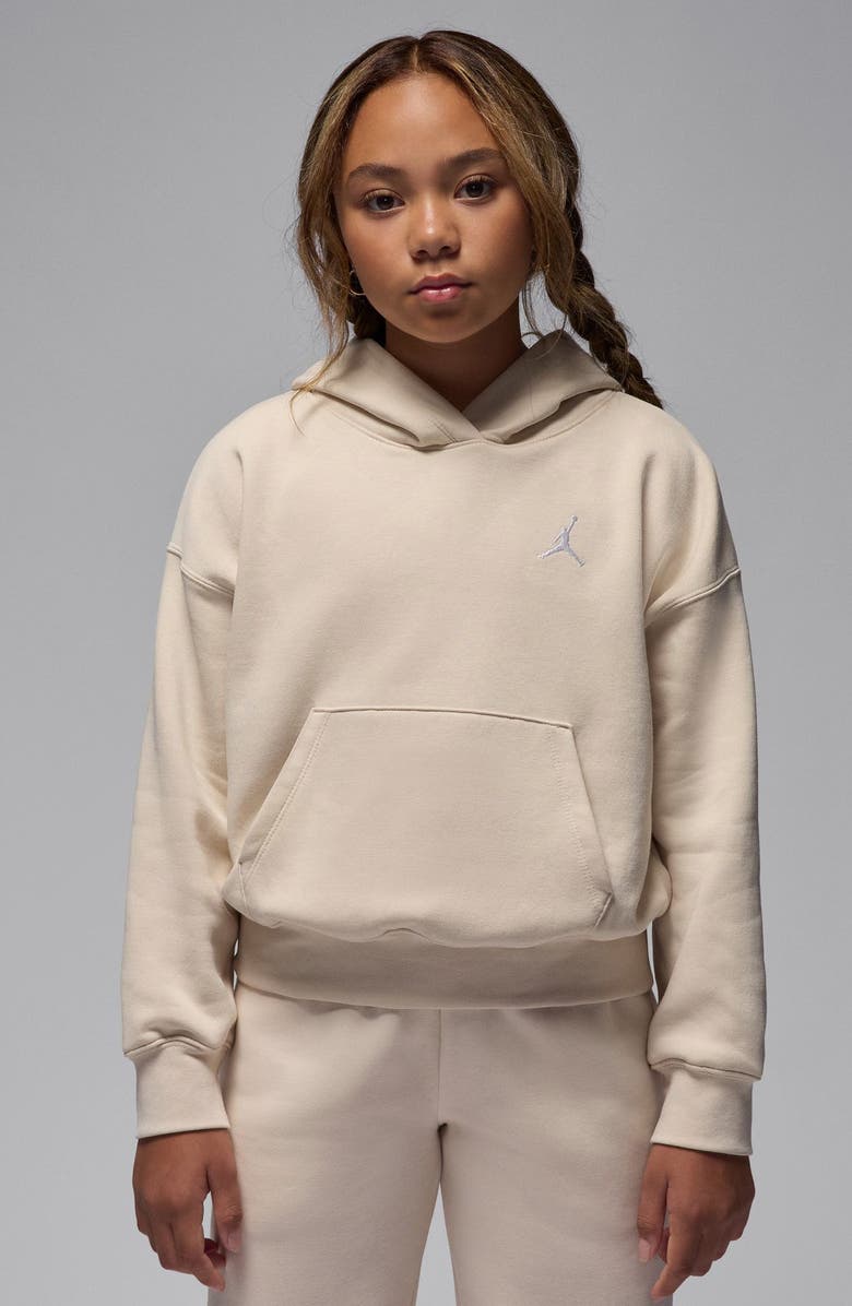 Jordan Kids' Brooklyn Fleece Hoodie, Alternate, color, Legend Light Brown
