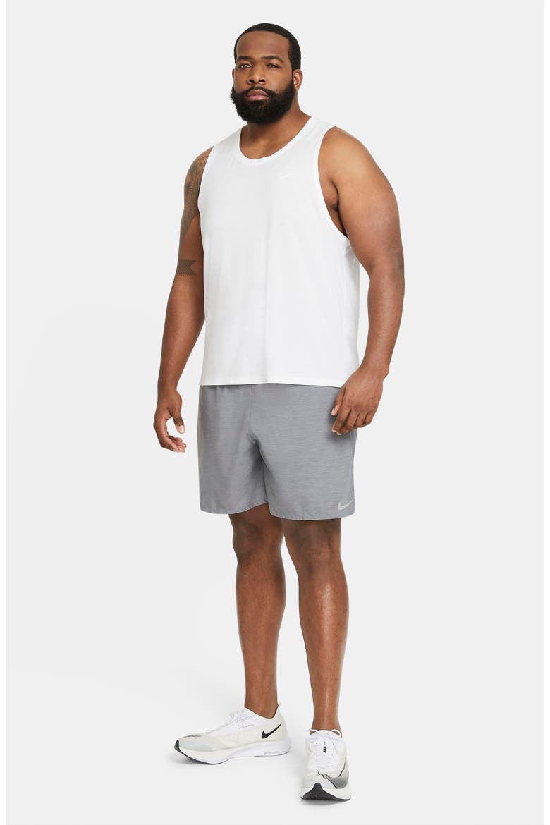 Dri-FIT Challenger Hybrid Running Shorts, Alternate, color, SMOKE GREY/ REFLECTIVE SILVER