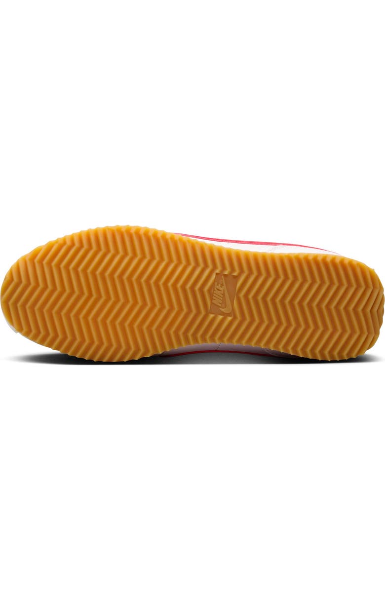 Nike Cortez Sneaker, Alternate, color, Sail/ Gum Yellow/ Red