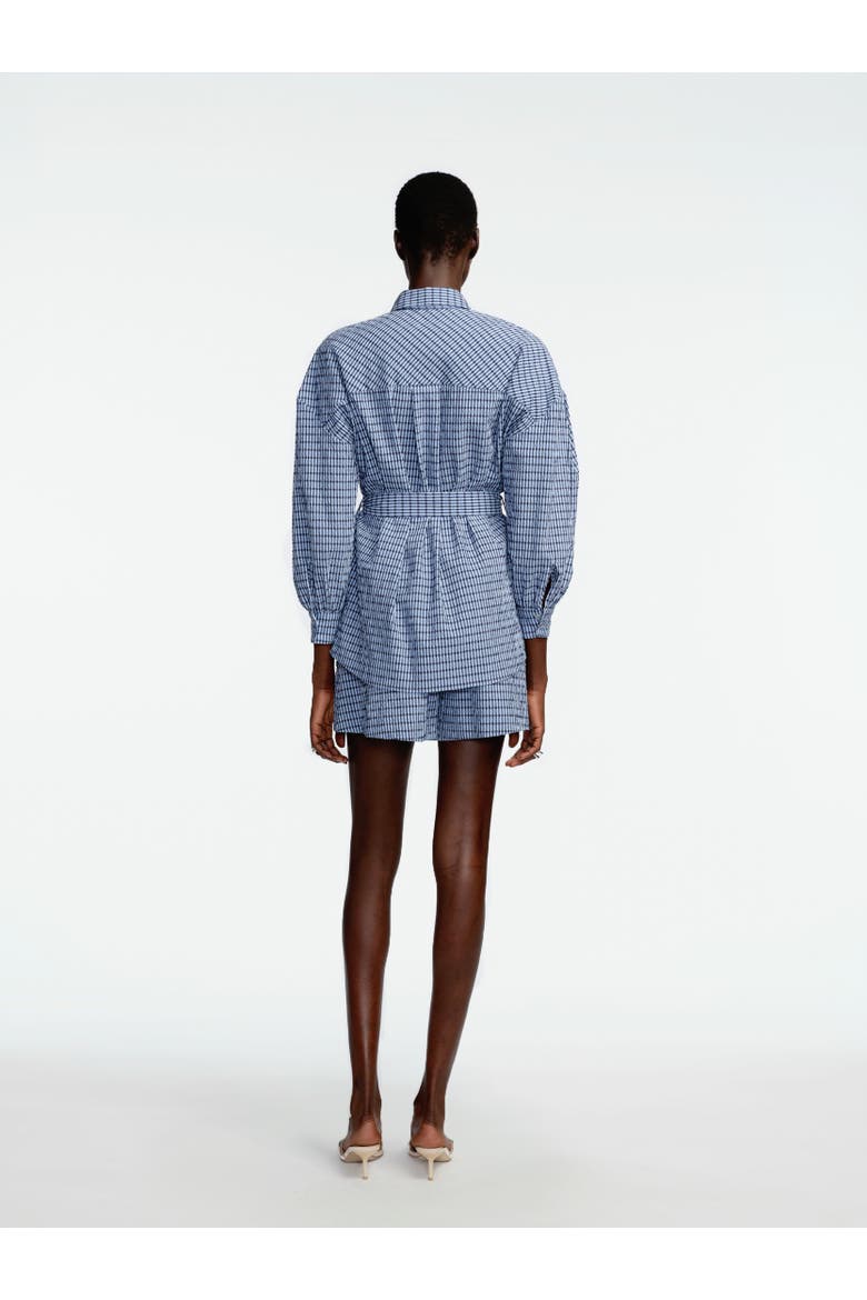 Checked Seersucker Button Down Shirt, Alternate, color, Navy Multi