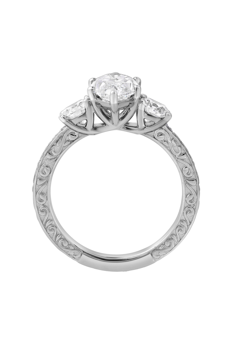 Aislyra 14K Gold 2.70 Ct Marquise Lab Grown Diamond Engagement Ring, Alternate, color, 14K White Gold