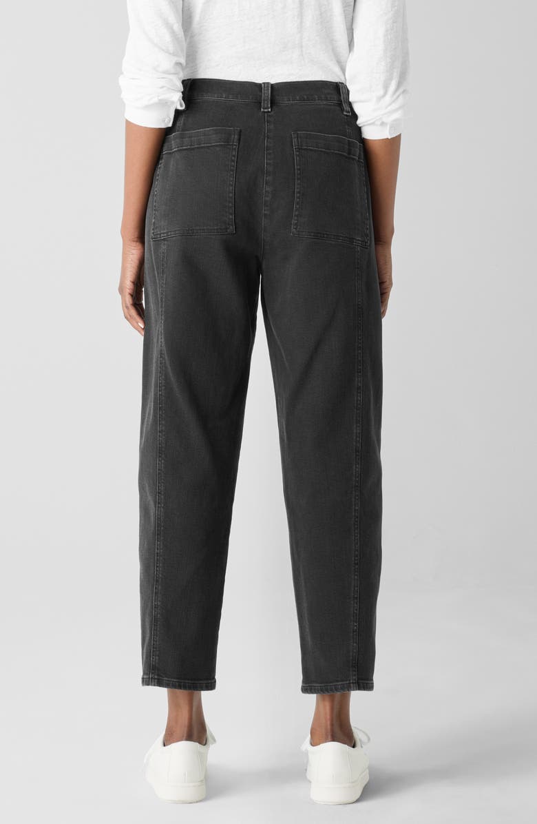 Eileen Fisher Ankle Lantern Jeans, Alternate, color, Black