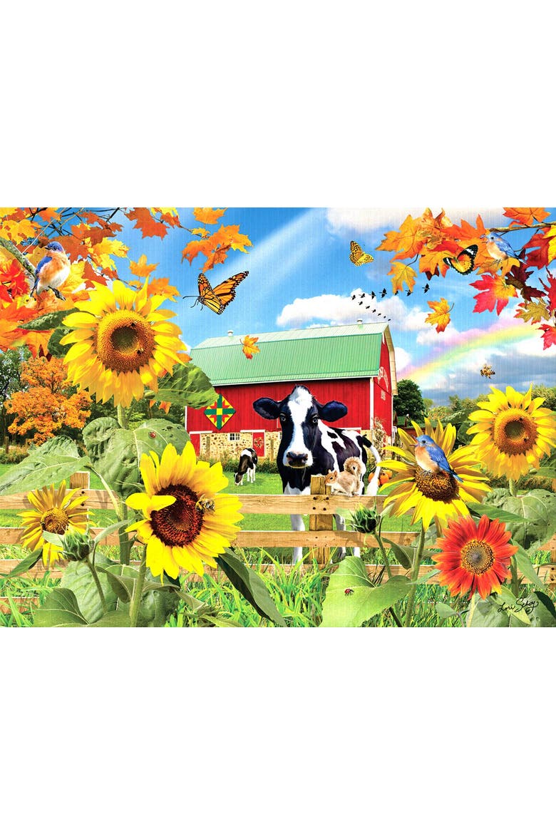 Sunflower Barn 300 piece Jigsaw Puzzle for Adults, Alternate, color, Multicolor