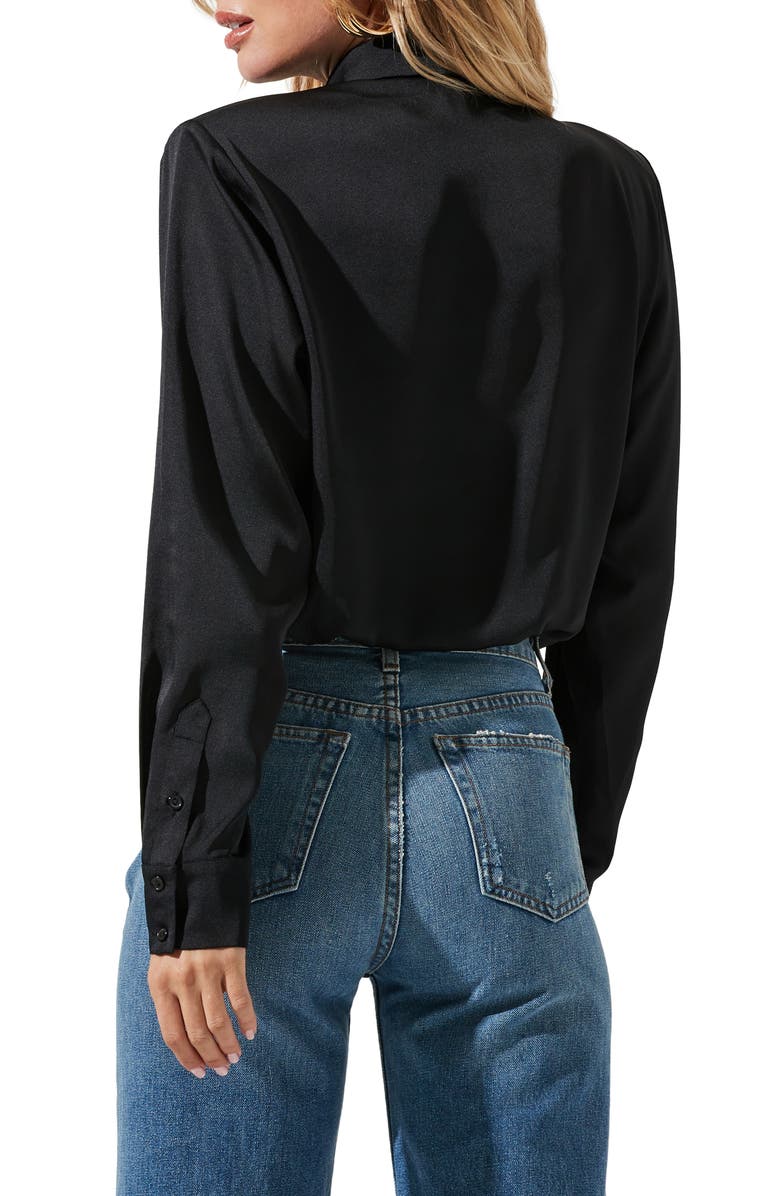 ASTR the Label Satin Button-Up Shirt, Alternate, color,