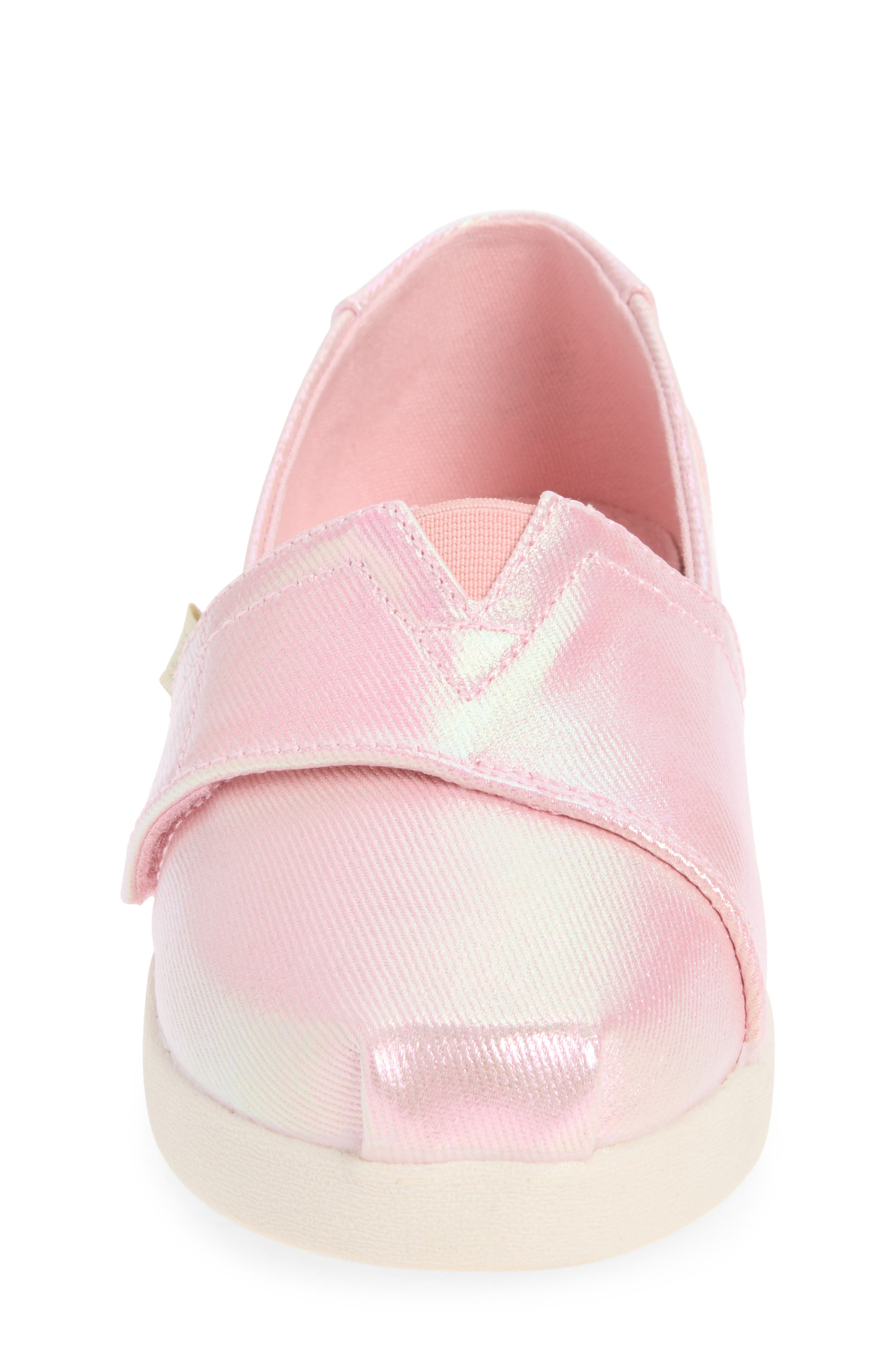 TOMS Kids' Classic Alpargata Slip-On, Alternate, color, Light Pink