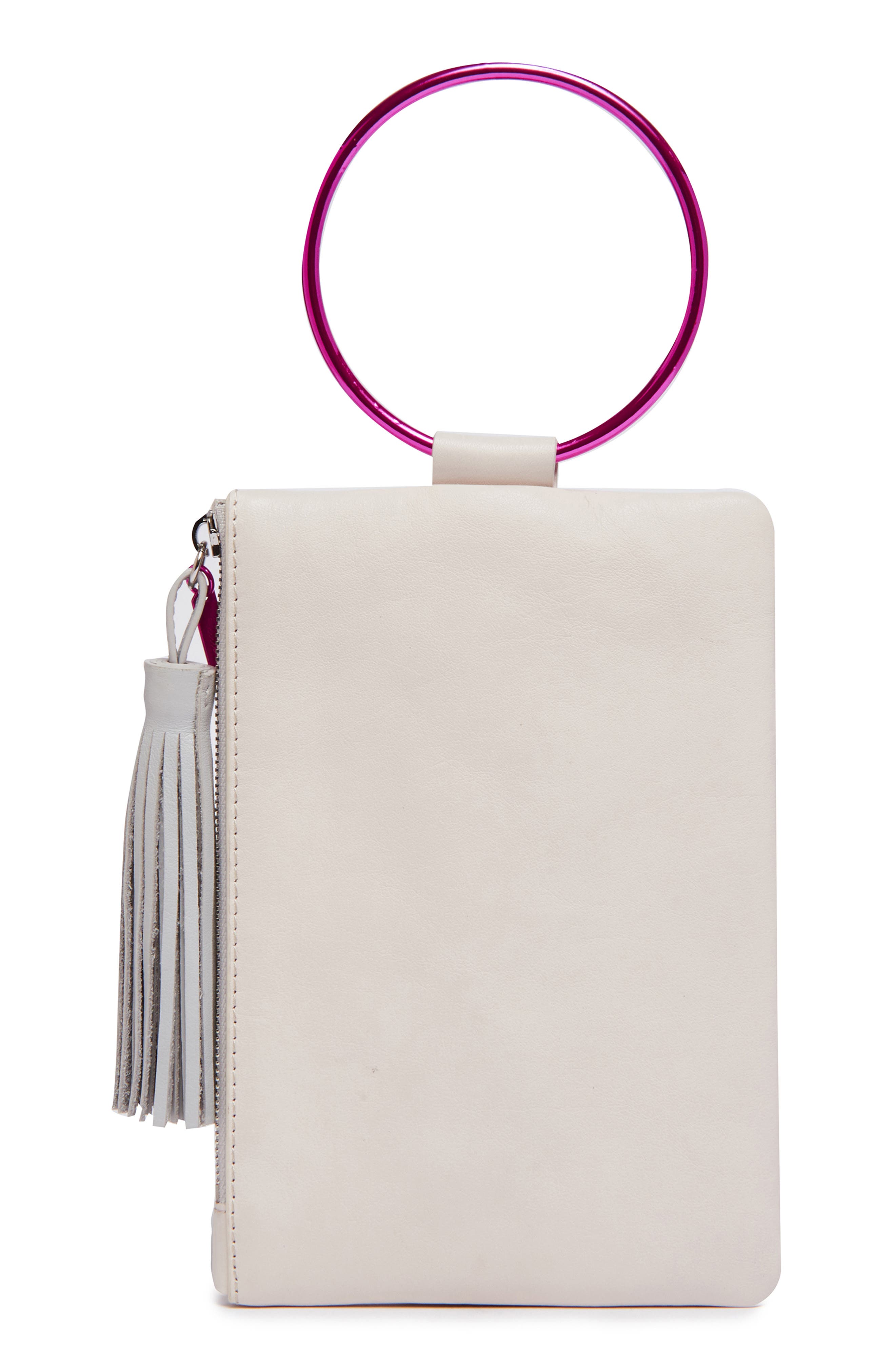 Thacker Nolita Ring Handle Leather Clutch, Alternate, color, 